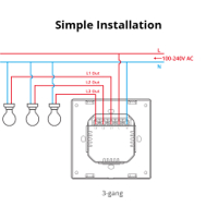سوج حايط سمارت ثلاث احمال لون ابيض شكل بيانو من شركة سونوف image