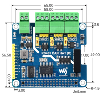 هات للرازبيري باي معزولة وترتبط مع بروتوكول ار اس 485 وبروتوكول الكان image