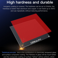 بيد زجاج للطابعات من شركة كريالتي حجم 235*235*4ملم image