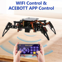 كت روبوت سبايدر من 4 ارجل مع متحكم لربطه بالانترنت image