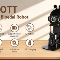 روبوت صغير ثنائي الارجل مع متحكم اي اس بي 32 من شركة ايسبوت image
