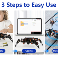 كت روبوت سبايدر من 4 ارجل مع متحكم لربطه بالانترنت image