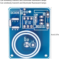 كت تسلا كويل صغير مع ضوء لتعليم ضاهرة المحولة الكهربائية الرنينية image