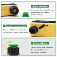 جهاز التحكم الذكي لصمام المياه مزود بمصدر طاقة شمسي وبطارية قابلة للشحن image