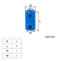 كوبلن ميكانيكي ثابت لربط شفتين قطر 5ملم image