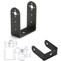 براكت المنيوم على شكل حرف يو طويل image