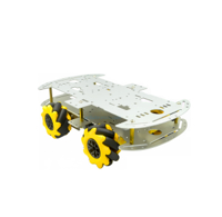 كت سيارة رباعية روبوتية مكونة من هيكل المنيوم و عجلات نوع ماكنوم image