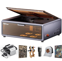 ماكنة ليزر للنقش والقطع موديل اي 1 من شركة كريالتي بقدرة 10 واط image