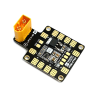 بورد لتوزيع القدرة من مصدر بطارية ليثيوم بوليمر وفولتيات وتجهيز الفولتيات 5 و 12 فولت مع منفذ اكس تي 60 للربط بالبطارية مباشرة image