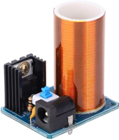 كت تسلا كويل صغير مع ضوء لتعليم ضاهرة المحولة الكهربائية الرنينية image